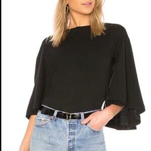 Citizens of Humanity Flutter Shirt in Black Size Large